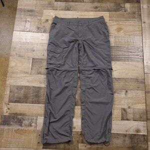 Columbia‎ Silver Ridge Convertible Pants women's 14 Grill grey Omni-shade